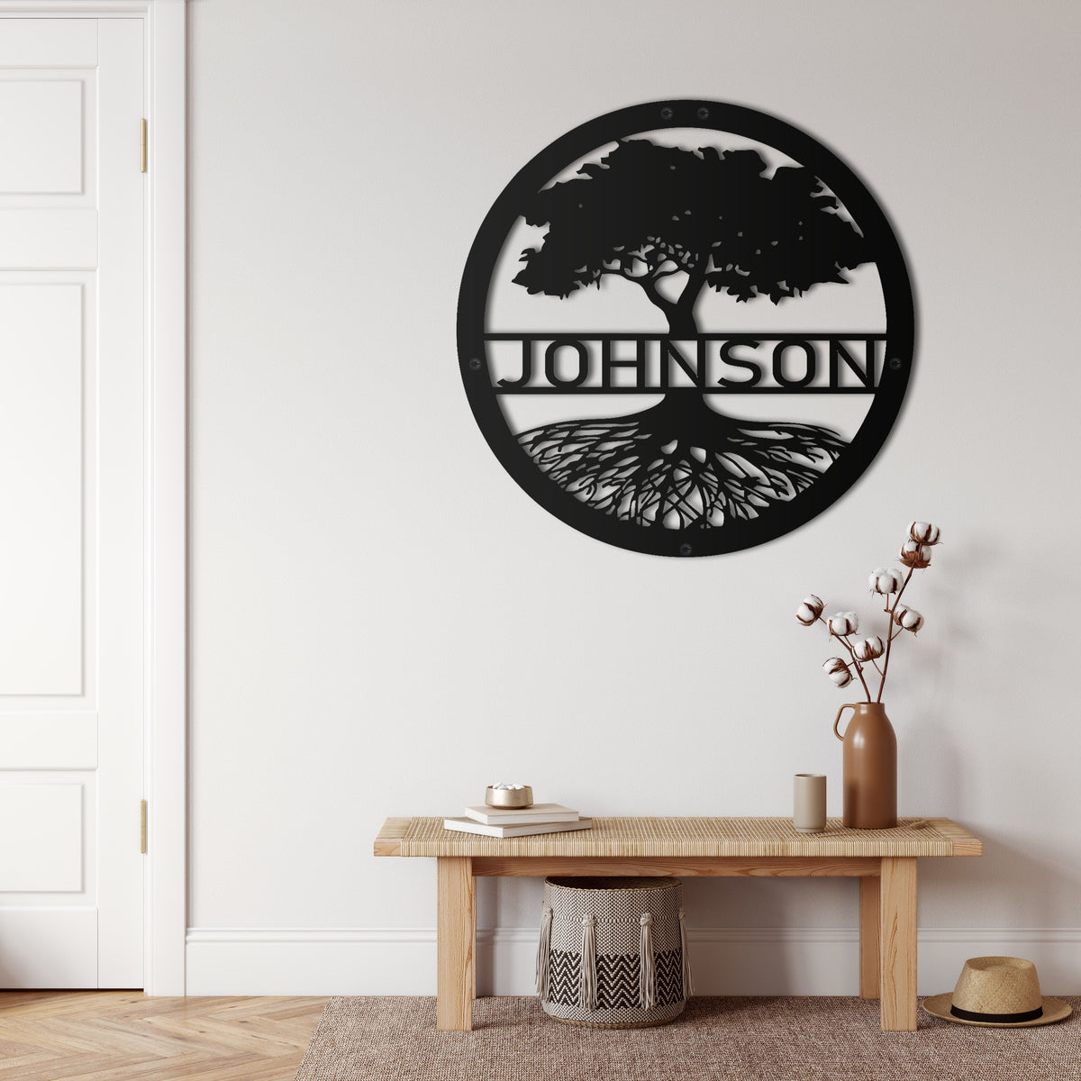 Personalized Family Tree Metal Wall Art – Sussex Home