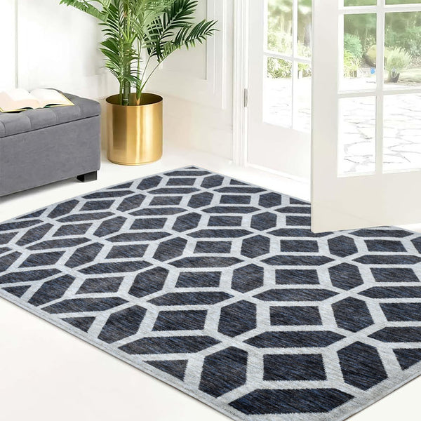 Sussex Home Novelty Collection Area Rug, Extra Soft and Comfy Carpet, Area Rugs for Living Room Rug, Indoor Rug, Anthracite&Gray