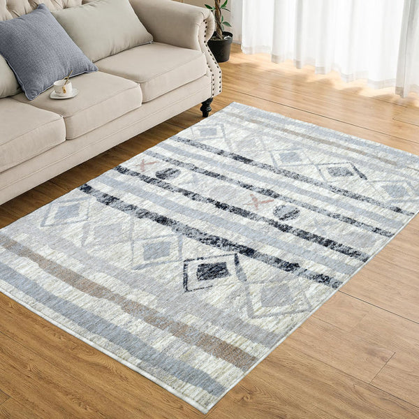 Sussex Home Novelty Collection Area Rug, Extra Soft and Comfy Carpet, Area Rugs for Living Room Rug, Indoor Rug, Cream&Light Gray