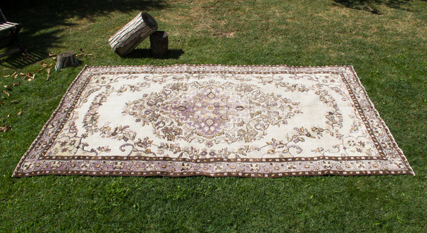 Vintage Carved Handmade Unique Rug  5'11'' X 9'10''