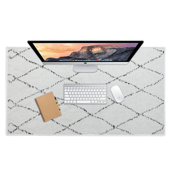 Sussexhome Moroccan Trellis Design Large Mouse Pad for Desk - Cotton Mousepad for Desktop, Table, Office Desk Pad- 24" x 44"