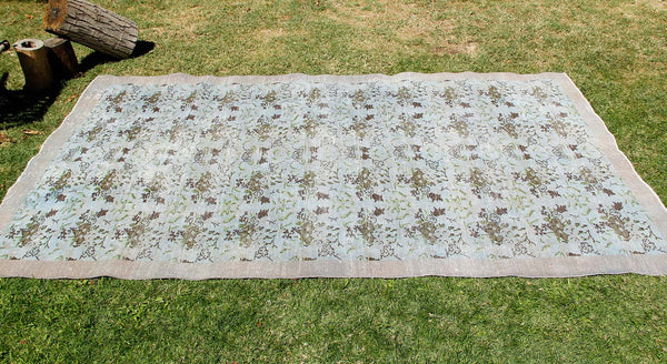 Vintage Handmade Unique Rug  6'2'' X 10'3''