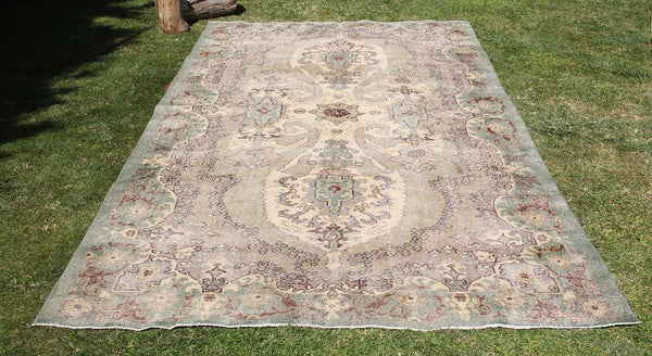 Vintage Handmade Unique Rug  6'3'' X 11'0''