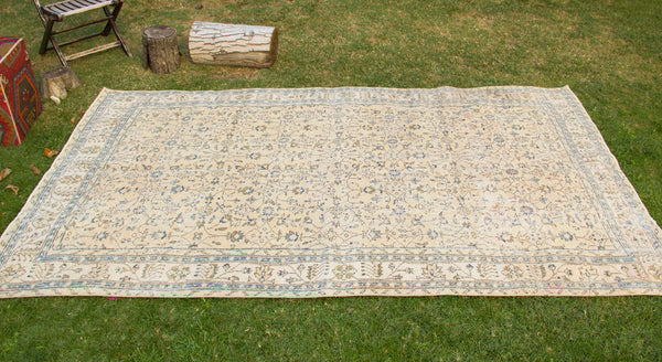 Vintage Handmade Unique Rug  6'2'' X 9'9''