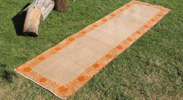 Vintage Handmade Unique Rug  2'2'' X 8'4''