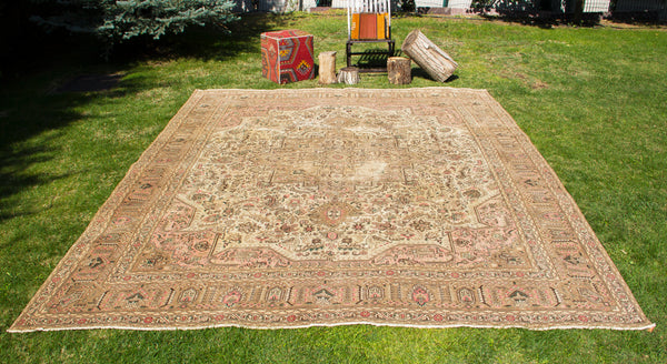 Vintage Oriental Premium Handmade Unique Rug  9'6'' X 12'8''