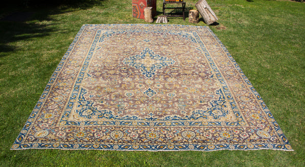 Vintage Oriental Premium Handmade Unique Rug  8'11'' X 12'4''