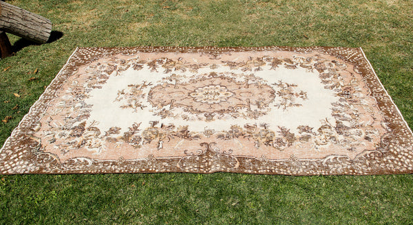 Vintage Handmade Unique Rug  6'5'' X 9'7''