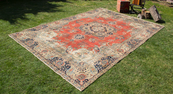 Vintage Oriental Premium Handmade Unique Rug  9'3'' X 12'10''