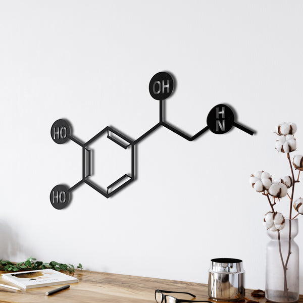 Adrenaline Molecule Metal Wall Art