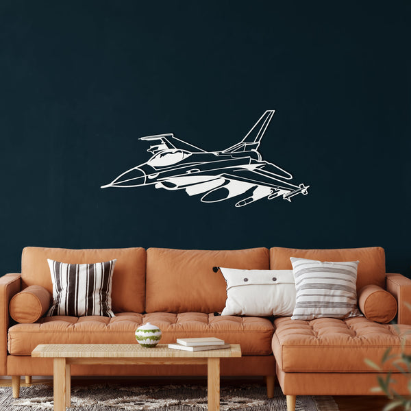 Fighter Jet Metal Wall Art