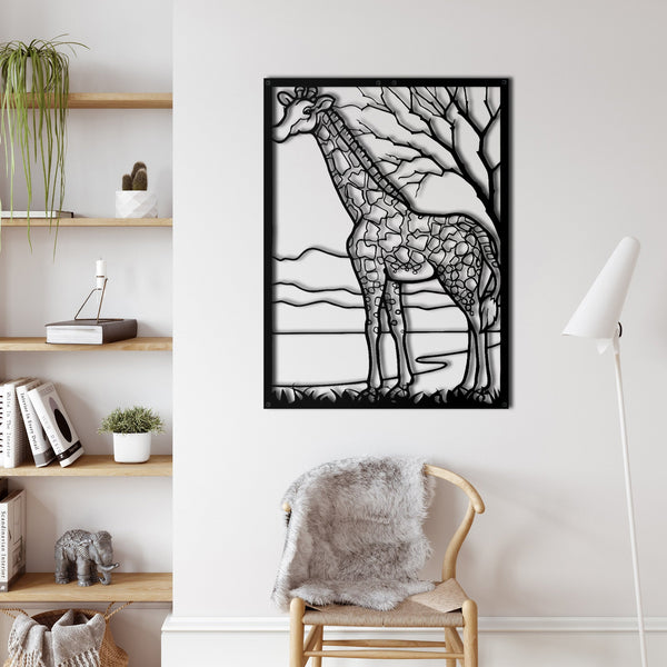 Giraffe Metal Wall Art