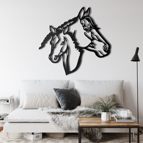 Horse Head Metal Wall Art