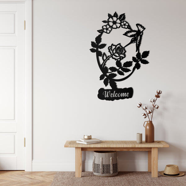 Welcome Metal Wall Art