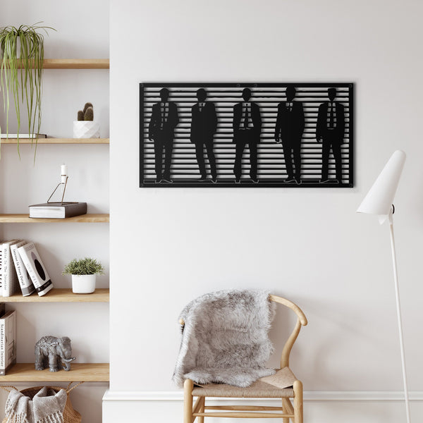 Men Fashion Metal Wall Art