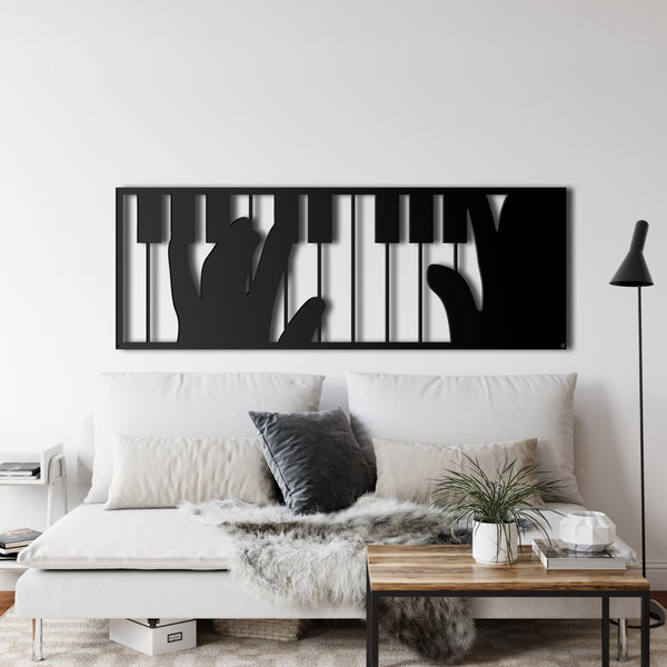 Piano Metal Wall Art