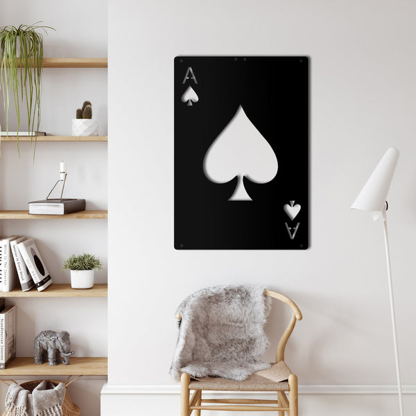 Ace Of Spades Metal Wall Art