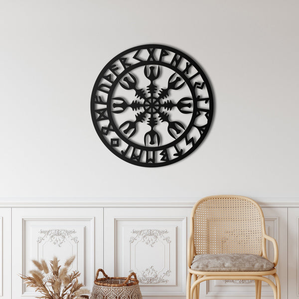 Viking Compass Metal Wall Art