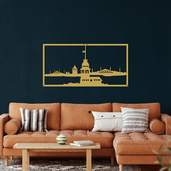 Maiden's Tower Metal Wall Art