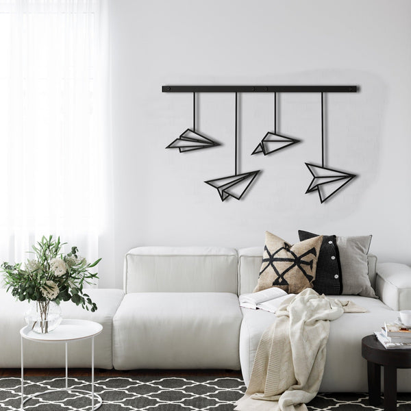 Paper Plane Metal Wall Art