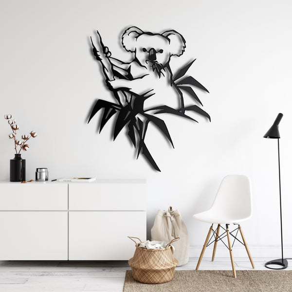 Koala Bear Metal Wall Art