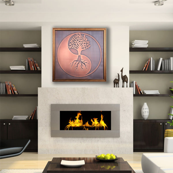 Yin Yang Copper Wall Art