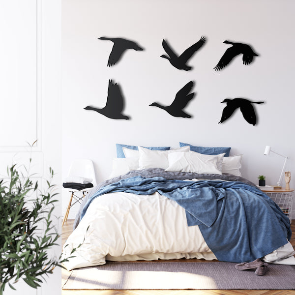 Geese Birds Metal Wall Art