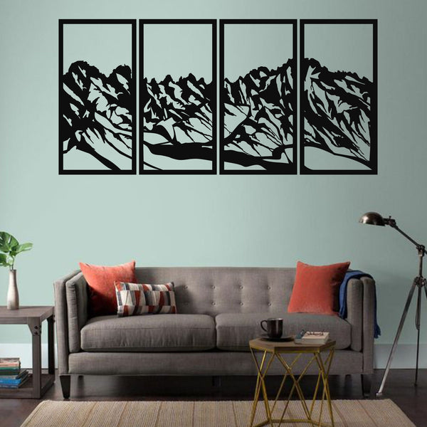 Mountain Range Metal Wall Art