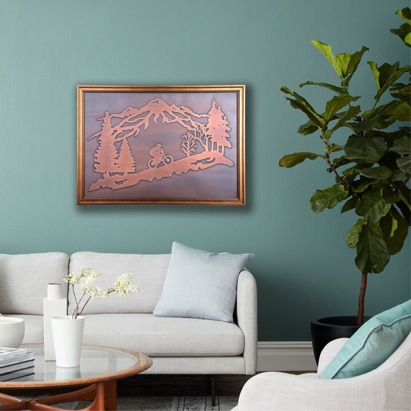 Biker Copper Wall Art