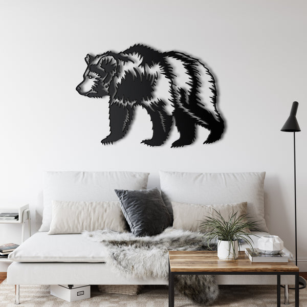 Bear Metal Wall Art