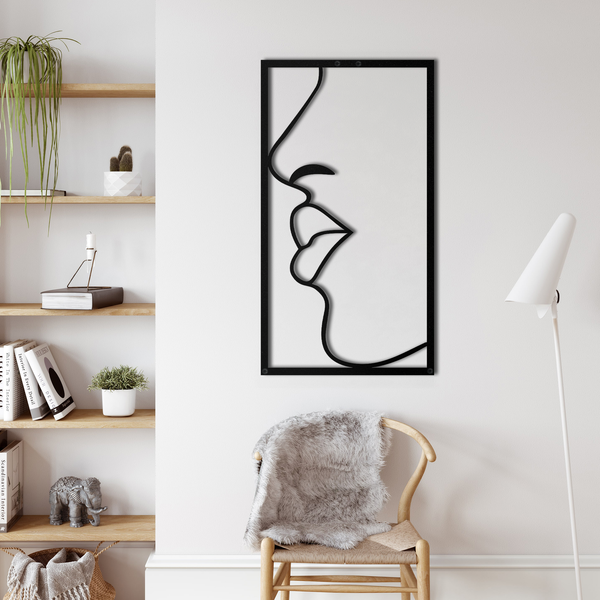 Lips Metal Wall Art