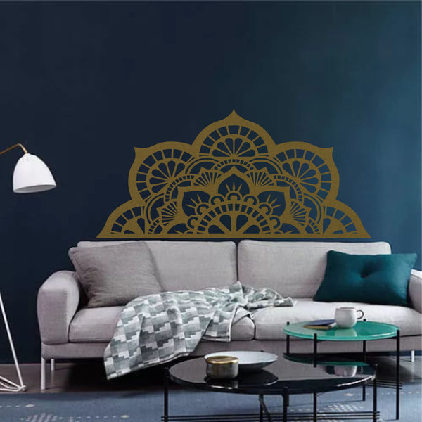 Half Mandala Metal Wall Art