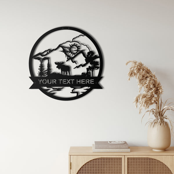 Moose Metal Wall Art