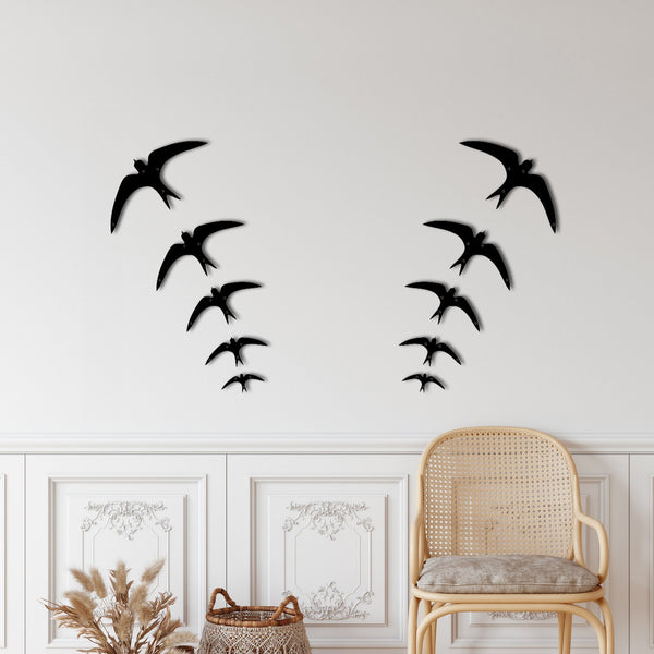 Swallow Birds Metal Wall Art