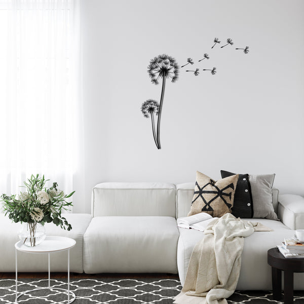 Dandelion Metal Wall Art