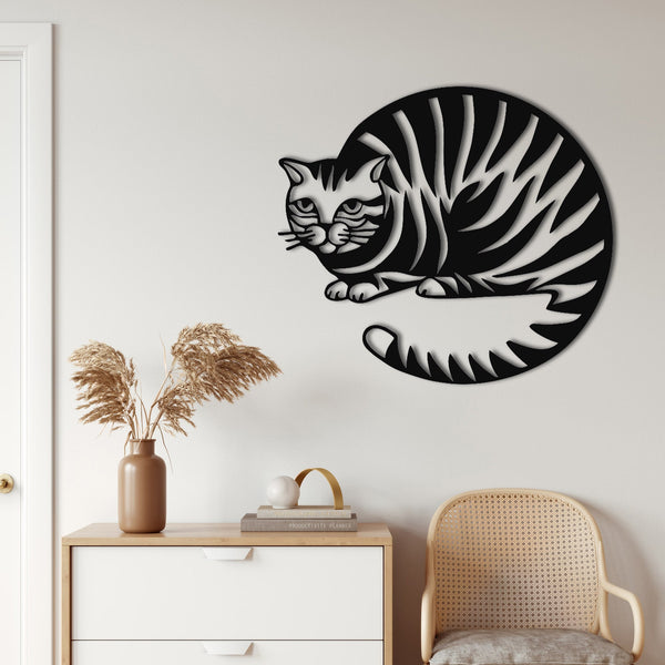 Cat Metal Wall Art