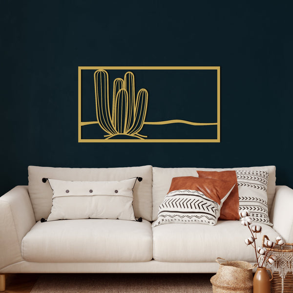 Cactus Metal Wall Art