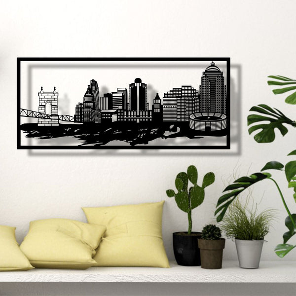 Cincinnati Skyline Metal Wall Art