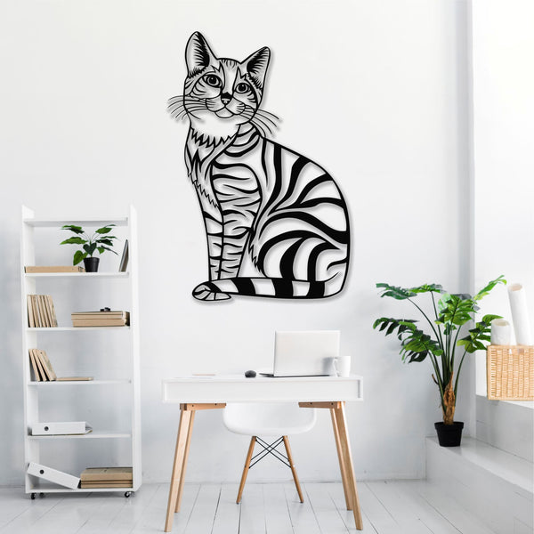 Cat Metal Wall Art