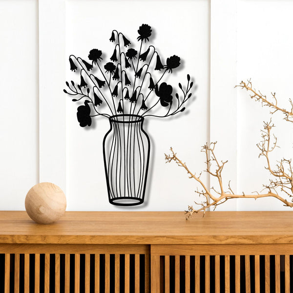 Vase Metal Wall Decor