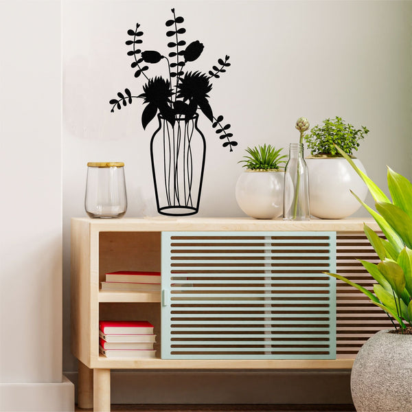 Vase Metal Wall Decor