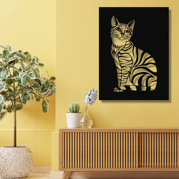 Cat Metal Wall Art