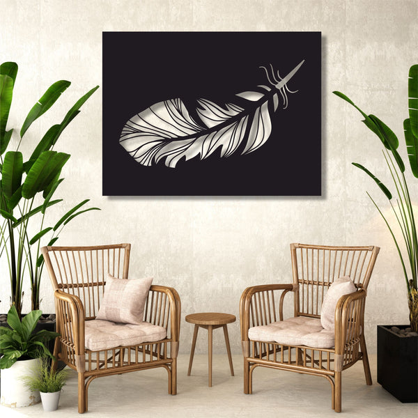 Feather Metal Wall Art