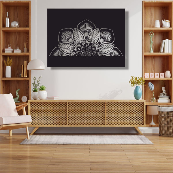 Half Mandala Metal Wall Art