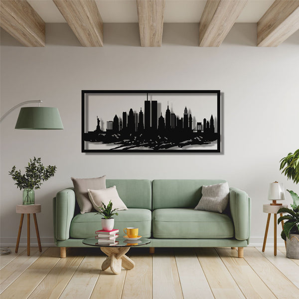 New York Skyline Metal Wall Art