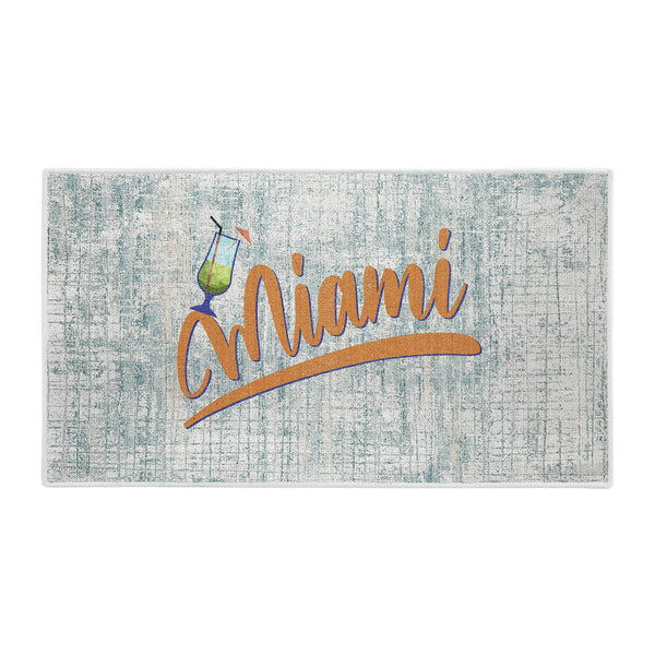 Miami Design Multipurpose Floor Mat | 24"x44" | Multicolor