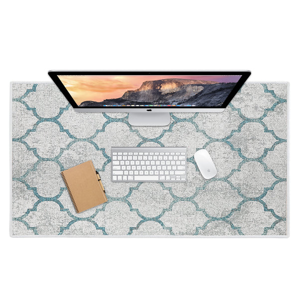 Sussexhome Geometric Design Large Mouse Pad for Desk - Cotton Mousepad for Desktop, Table, Office Desk Pad-24" x 44"