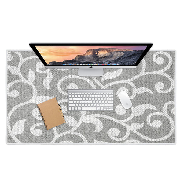 Sussexhome Floral Design Large Mouse Pad for Desk - Cotton Mousepad for Desktop, Table, Office Desk Pad-24" x 44"