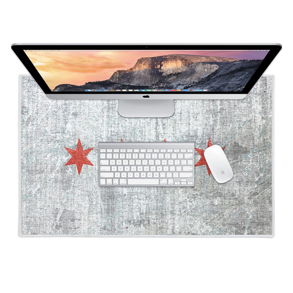 Sussexhome Chicago Design Large Mouse Pad for Desk - Cotton Mousepad for Desktop, Table, Office Desk Pad- 20" x 31.5"