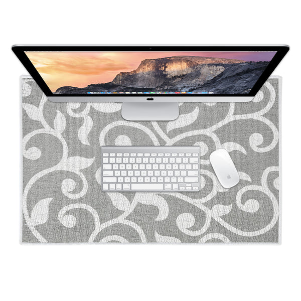 Sussexhome Floral Design Large Mouse Pad for Desk - Cotton Mousepad for Desktop, Table, Office Desk Pad- 20" x 31.5"